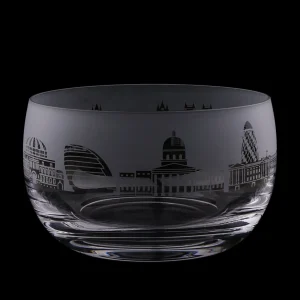 Online London Skyline Small Milford Glass Bowl Glasses & Glassware | Luxury Gifts