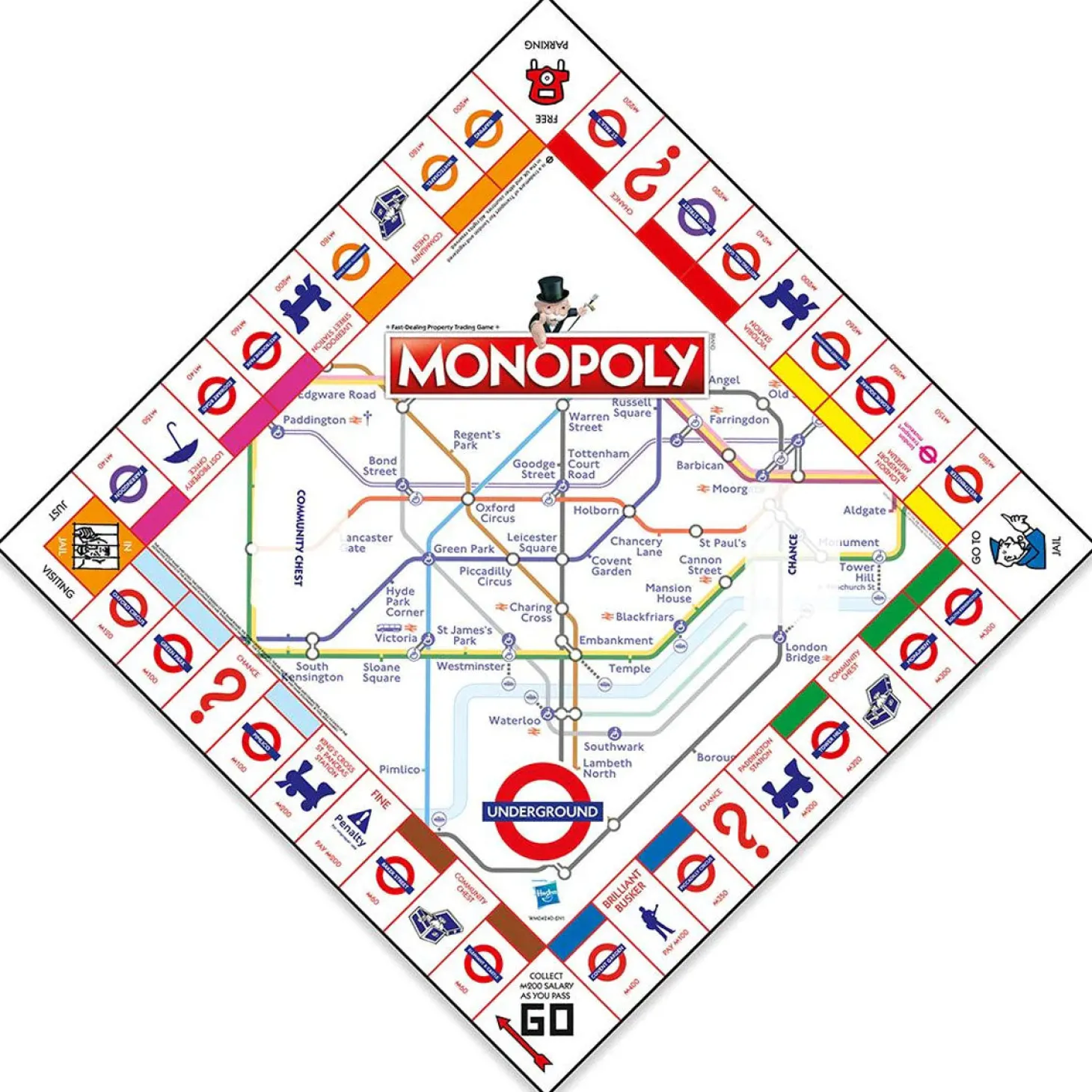 london_underground_monopoly_board_game_1.webp Flash Sale London Underground Monopoly Board Game Kids Toys | Toys & Games