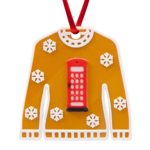 Clearance Christmas Jumper Phone Box Decoration Christmas Decorations | Christmas Decorations