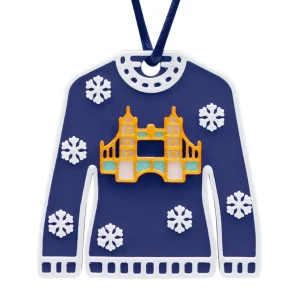 Fashion Christmas Jumper Tower Bridge Decoration Christmas Decorations | Christmas Decorations