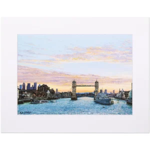 Store Mark F Lodge Tower Bridge Sunrise Giclee Print Prints & Posters | Tower Bridge Gifts