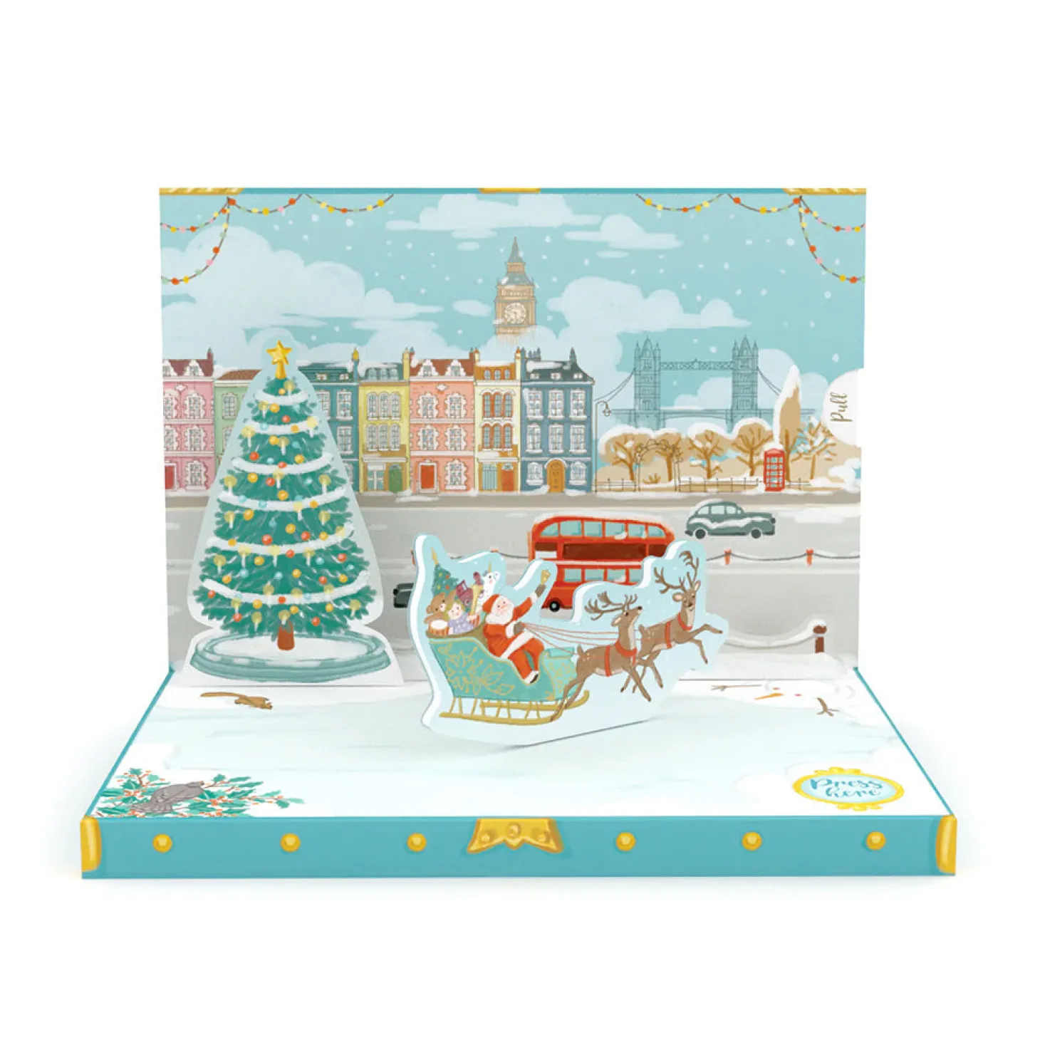music_box_card_christmas_in_london_4.webp Shop Music Box Card: Christmas In London Office & Stationery | London Gifts