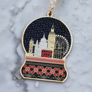 Best Sale Nancy & Betty Brass London Snowglobe Decoration Christmas Decorations | Christmas Decorations