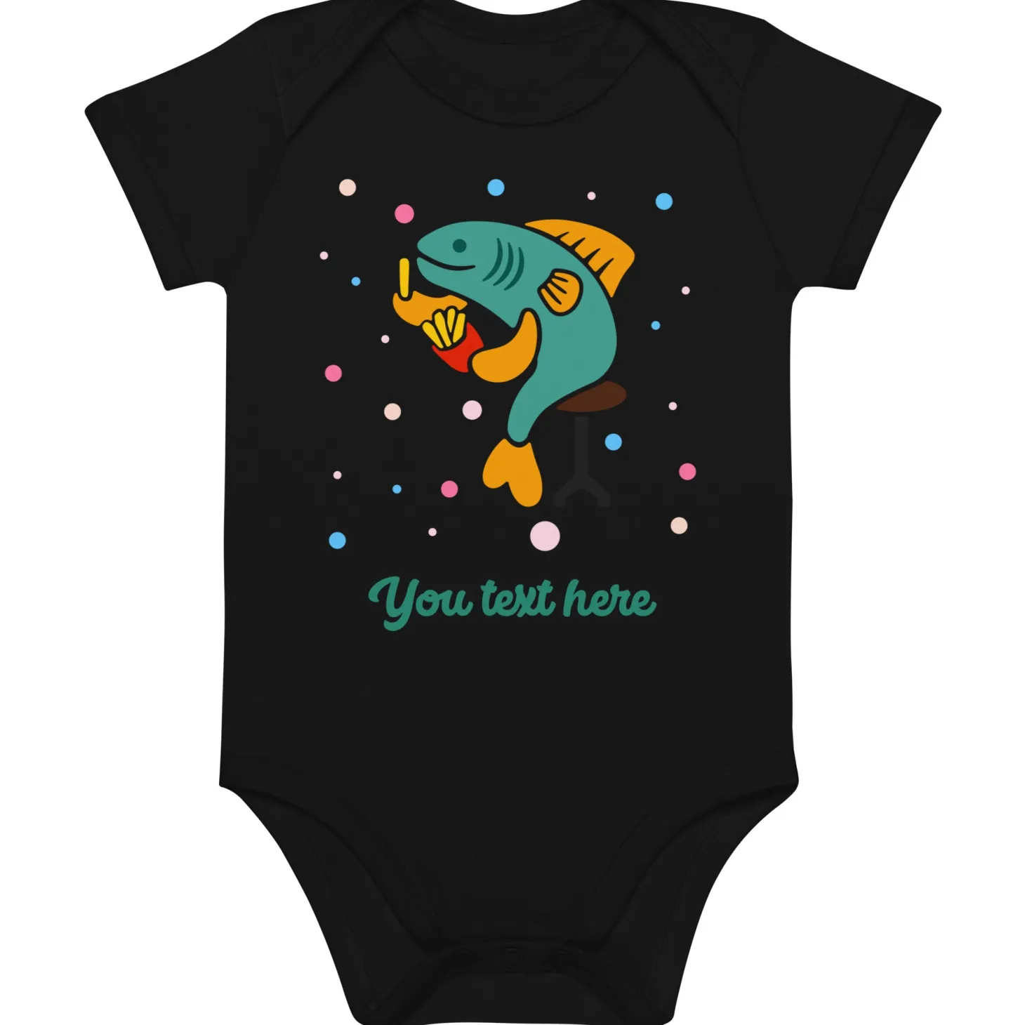personalised_custom_text__baby_bodysuit__london_doodles__fish_amp_chips_6.webp New Personalised Custom Text - Baby Bodysuit - London Doodles - Fish & Chips Kids Clothing | Children & Baby Clothing