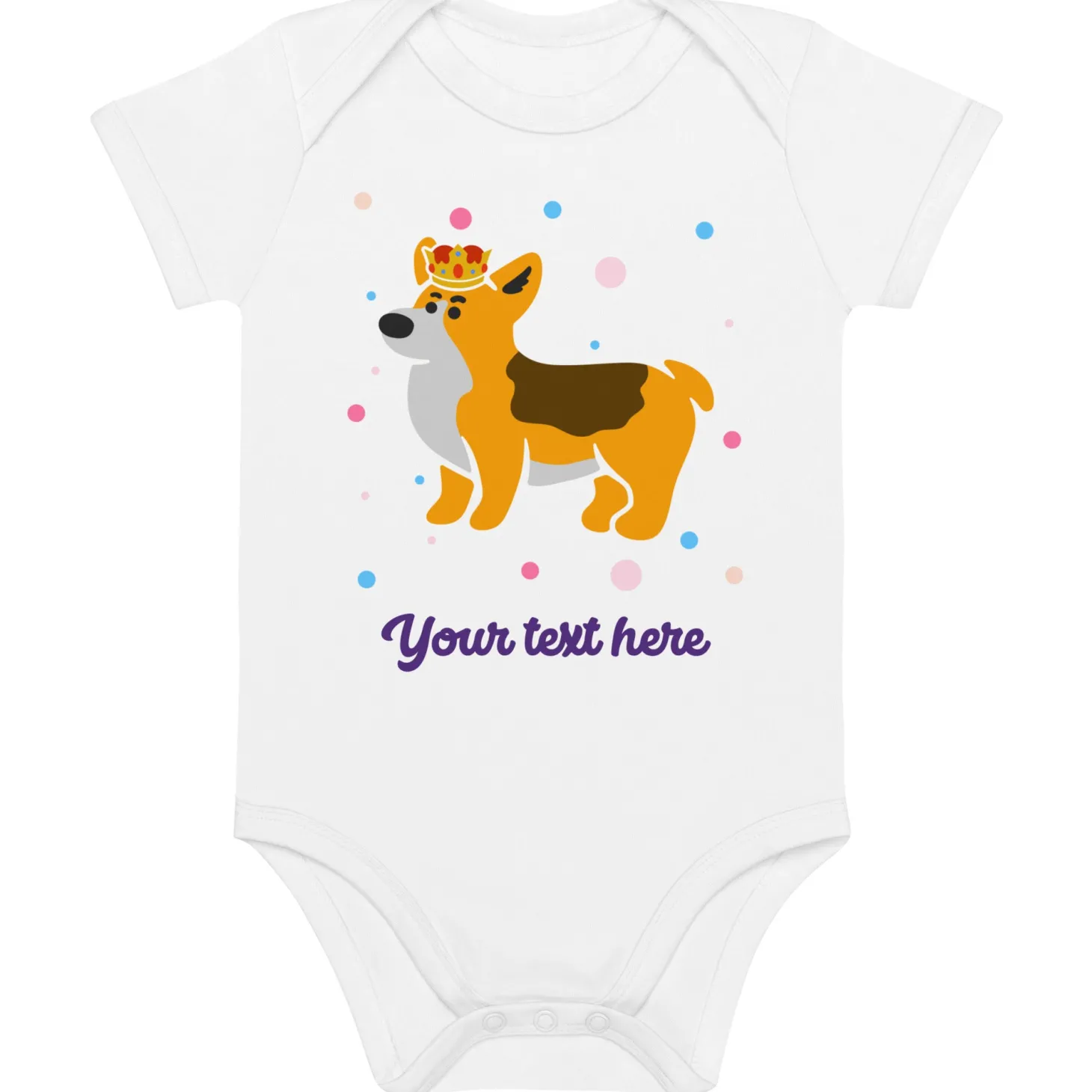 personalised_custom_text__baby_bodysuit__london_doodles__royal_corgi_1.webp Outlet Personalised Custom Text - Baby Bodysuit - London Doodles - Royal Corgi Kids Clothing | Children & Baby Clothing