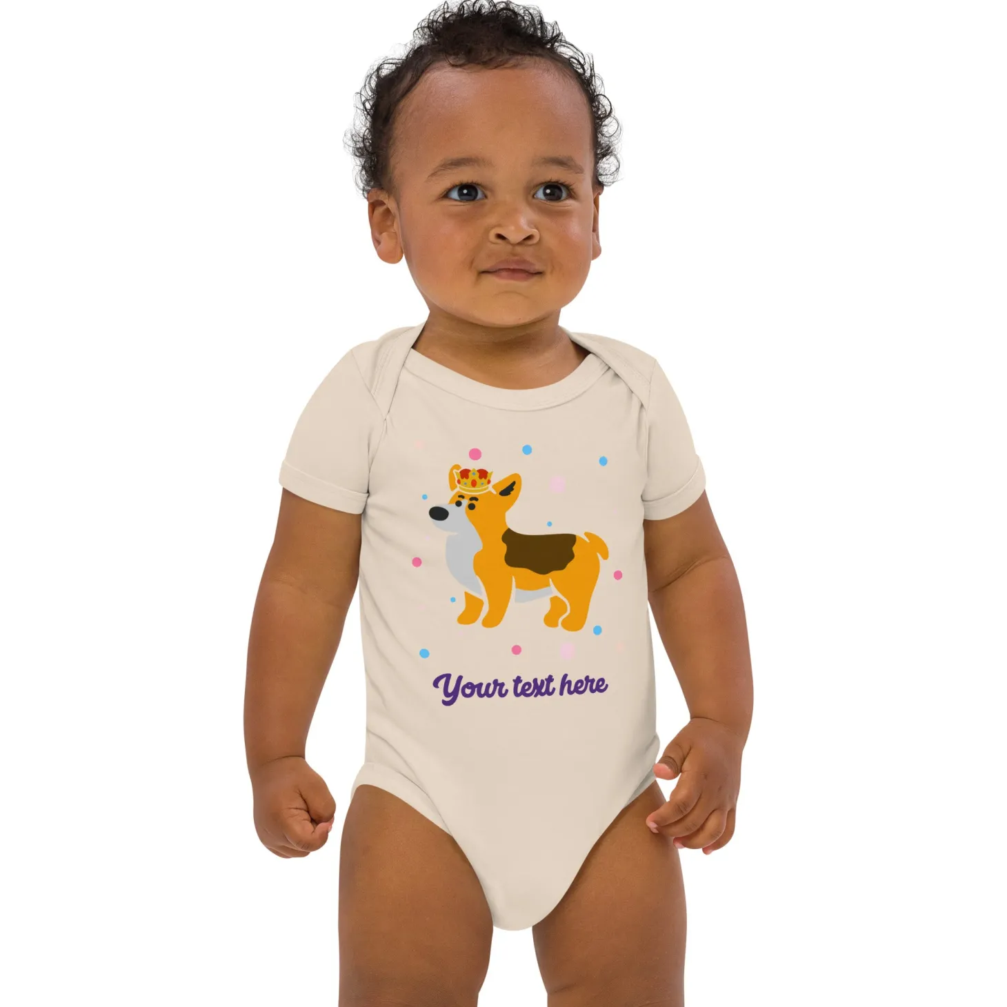 personalised_custom_text__baby_bodysuit__london_doodles__royal_corgi_4.webp Outlet Personalised Custom Text - Baby Bodysuit - London Doodles - Royal Corgi Kids Clothing | Children & Baby Clothing