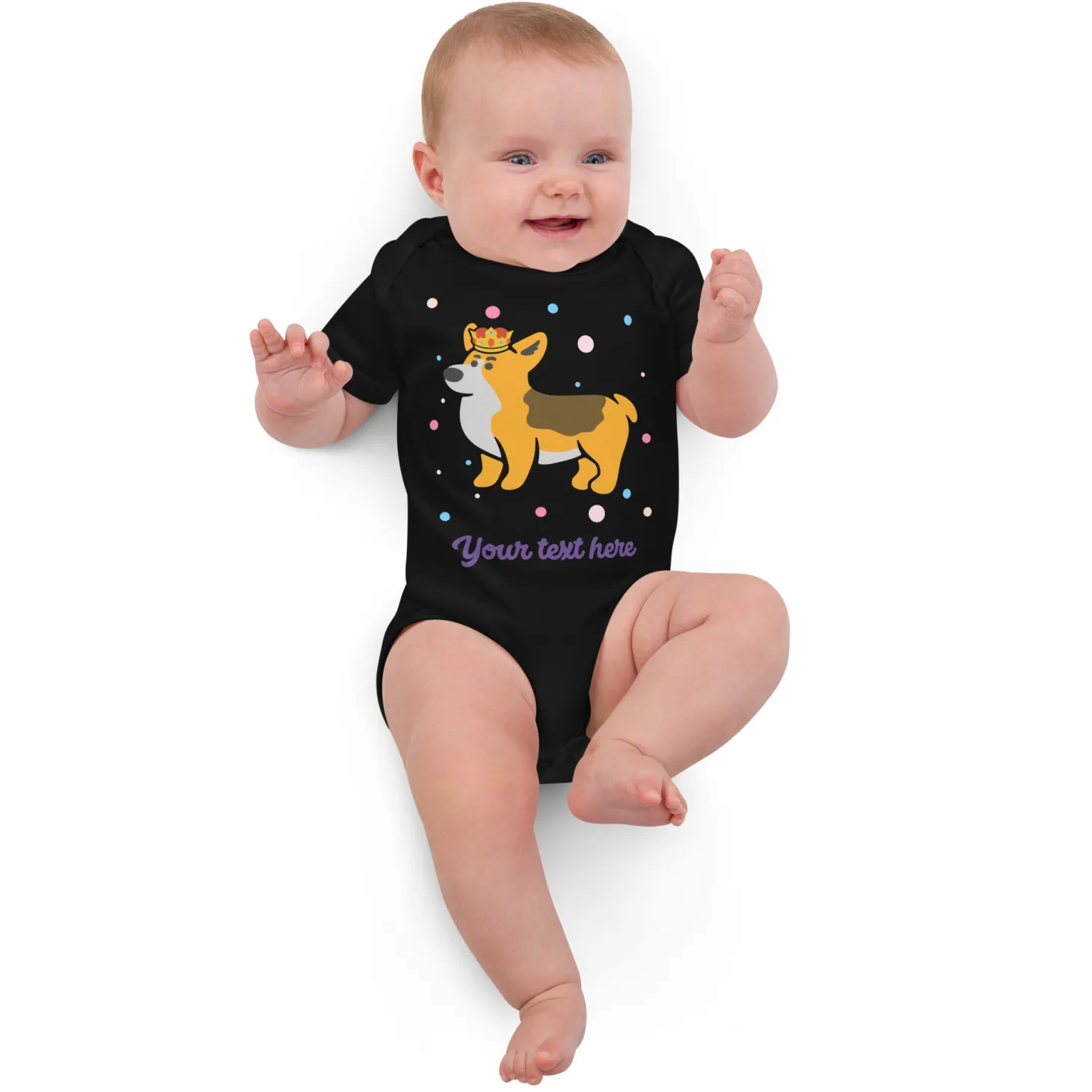 personalised_custom_text__baby_bodysuit__london_doodles__royal_corgi_8.webp Outlet Personalised Custom Text - Baby Bodysuit - London Doodles - Royal Corgi Kids Clothing | Children & Baby Clothing