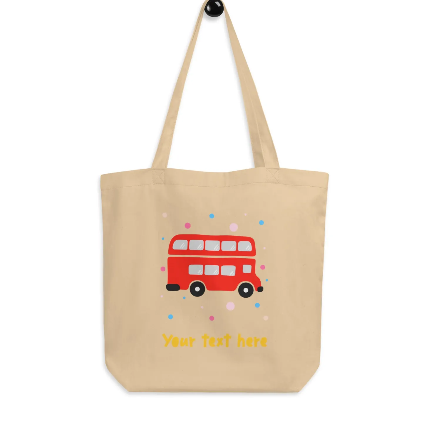 personalised_custom_text__eco_tote_bag__london_doodles__bus_2.webp Fashion Personalised Custom Text - Eco Tote Bag - London Doodles - Bus Bags | London Gifts
