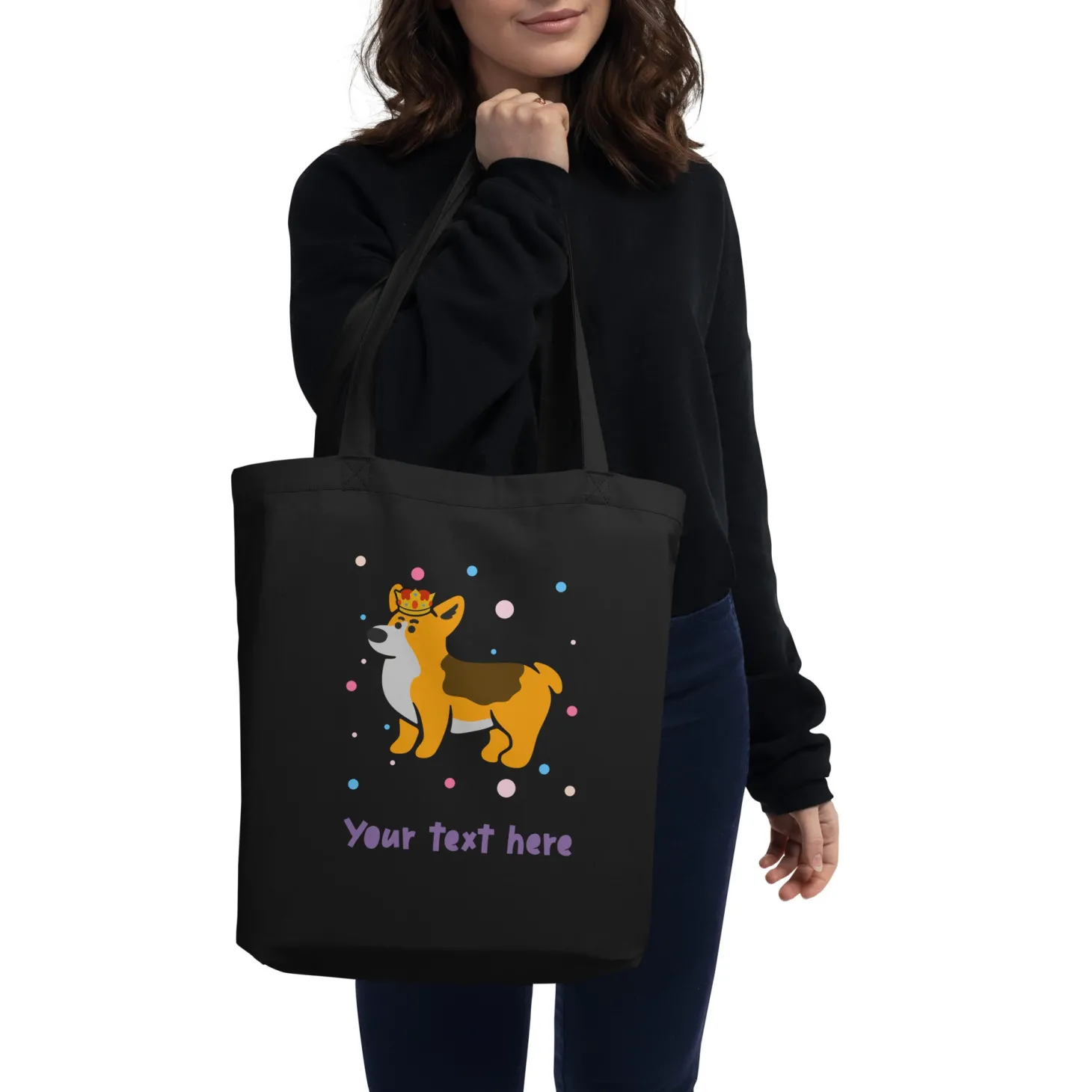 personalised_custom_text__eco_tote_bag__london_doodles__royal_corgi_1.webp Store Personalised Custom Text - Eco Tote Bag - London Doodles - Royal Corgi Bags | London Gifts