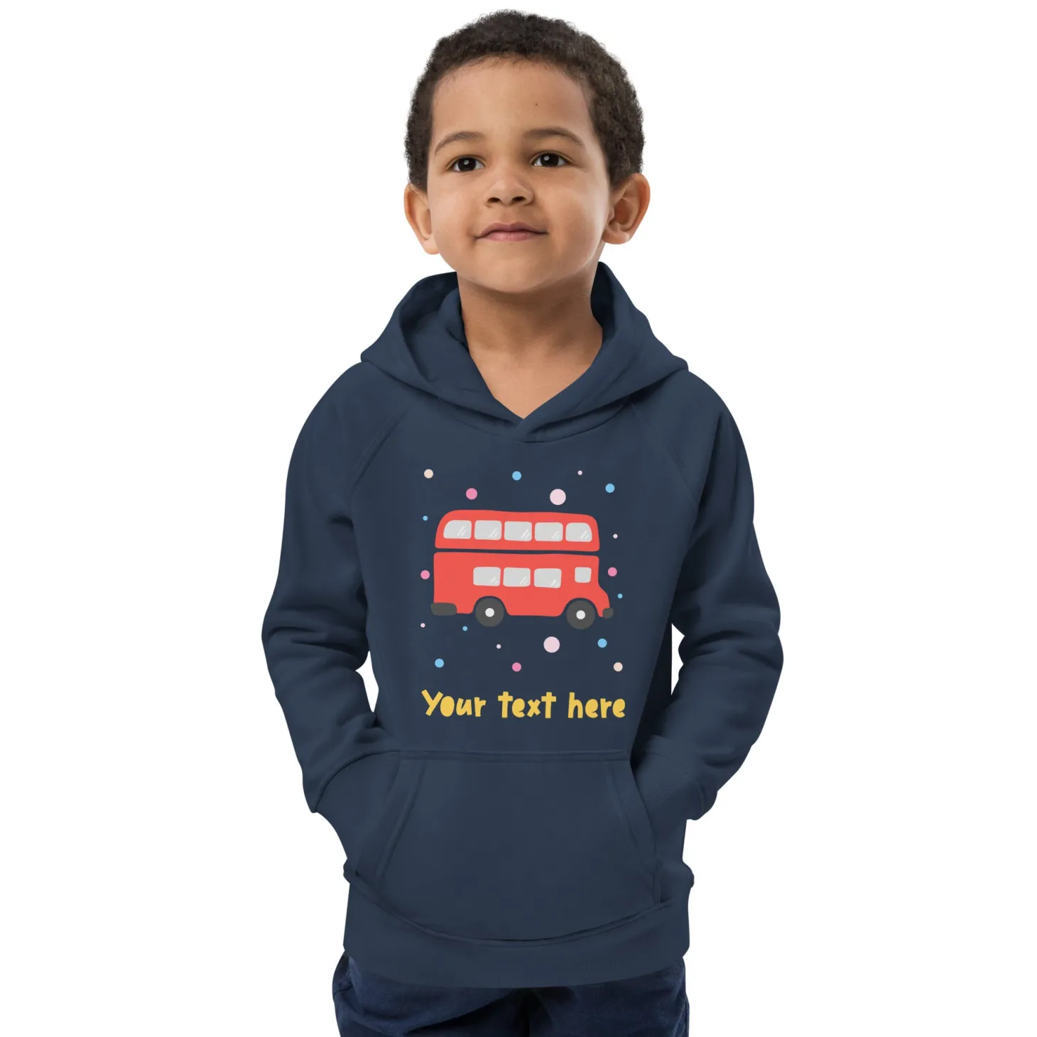 personalised_custom_text__kids_eco_hoodie__london_doodles__bus_5.webp Fashion Personalised Custom Text - Kids Eco Hoodie - London Doodles - Bus Kids Clothing | Children & Baby Clothing