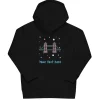 Fashion Personalised Custom Text - Kids Eco Hoodie - London Doodles - Tower Bridge Kids Clothing | Children & Baby Clothing