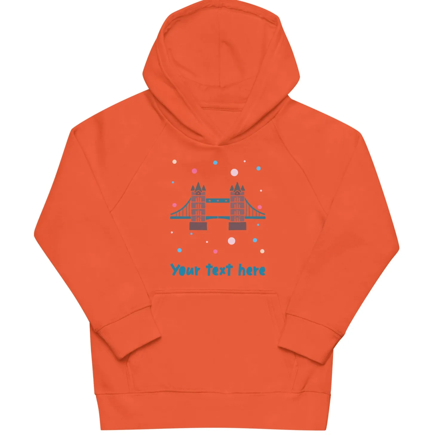 personalised_custom_text__kids_eco_hoodie__london_doodles__tower_bridge_4.webp Fashion Personalised Custom Text - Kids Eco Hoodie - London Doodles - Tower Bridge Kids Clothing | Children & Baby Clothing