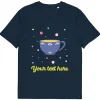 Clearance Personalised Custom Text - Organic Cotton Adults Unisex T-Shirt - London Doodles - Cup Of Tea Clothing | London Gifts