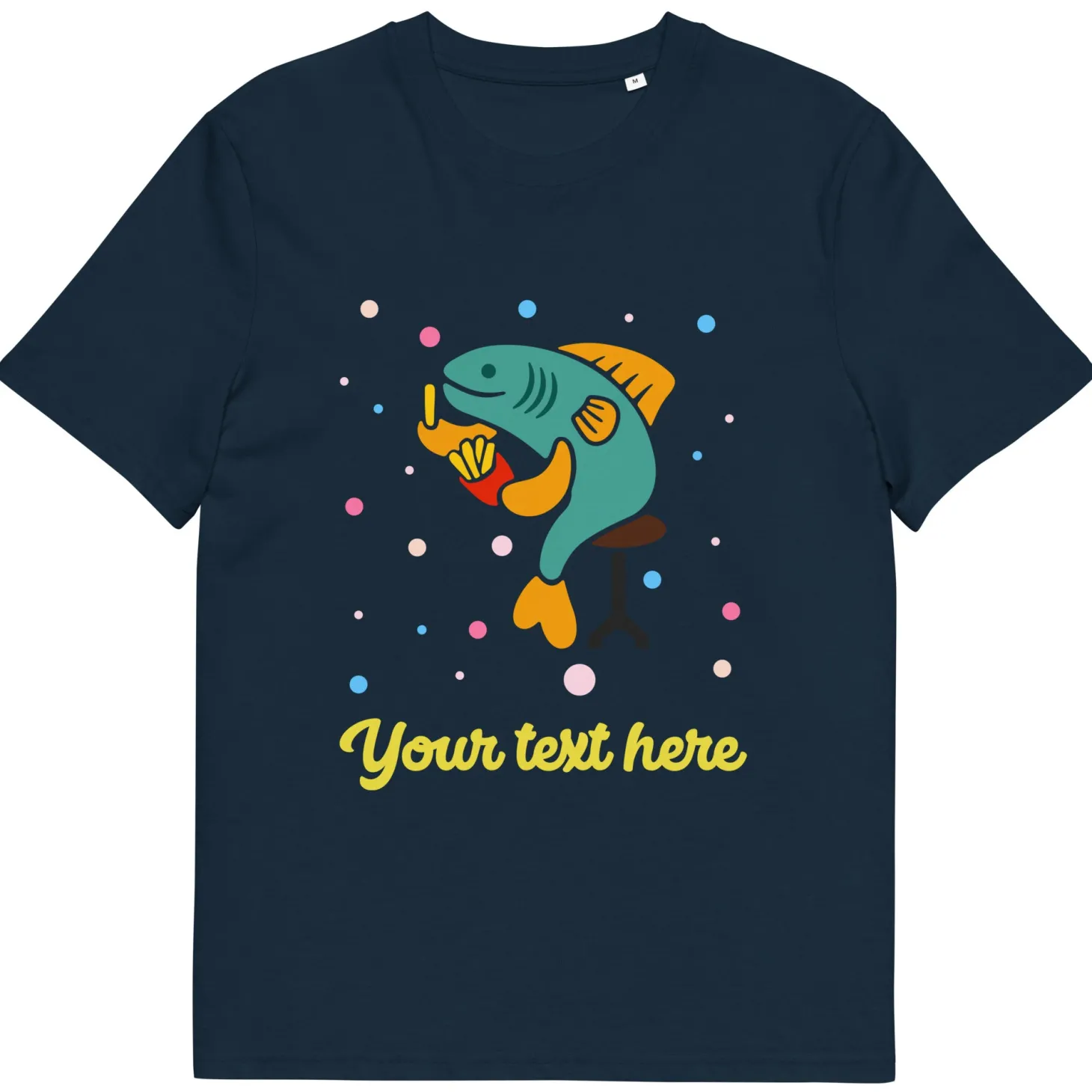 personalised_custom_text__organic_cotton_adults_unisex_tshirt__london_doodles__fish_amp_chips_0.webp Hot Personalised Custom Text - Organic Cotton Adults Unisex T-Shirt - London Doodles - Fish & Chips Clothing | London Gifts