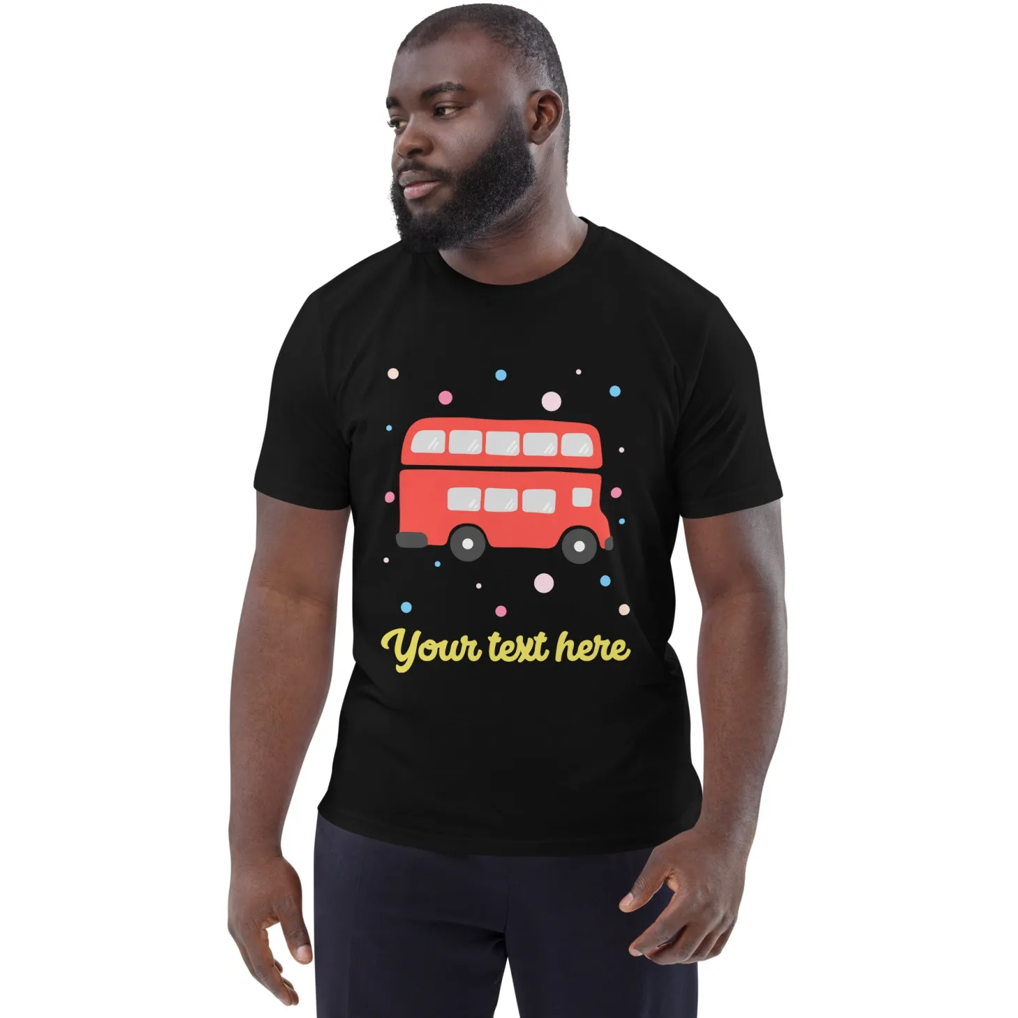 personalised_custom_text__organic_cotton_adults_unisex_tshirt__london_doodles__red_bus_8.webp Online Personalised Custom Text - Organic Cotton Adults Unisex T-Shirt - London Doodles - Red Bus Clothing | London Gifts