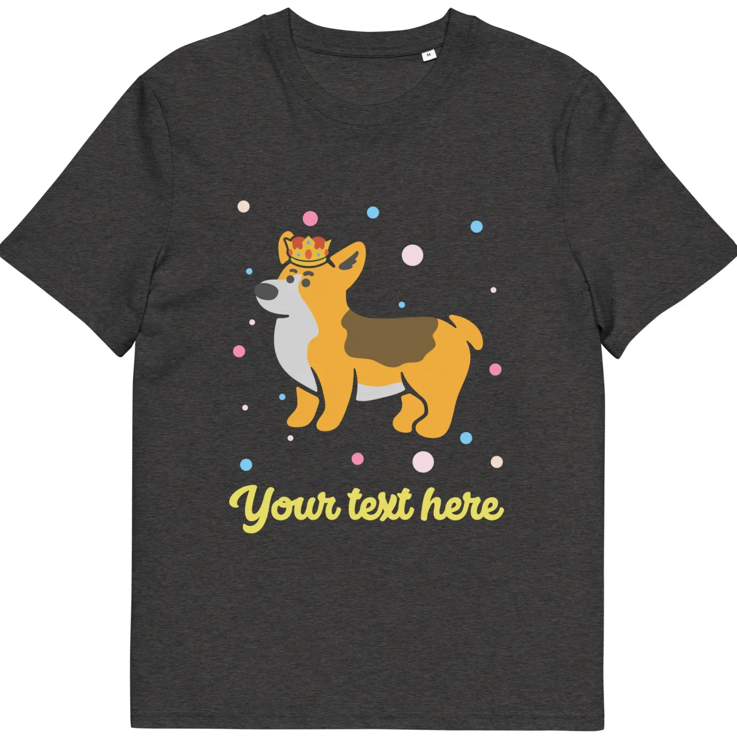 personalised_custom_text__organic_cotton_adults_unisex_tshirt__london_doodles__royal_corgi_3.webp New Personalised Custom Text - Organic Cotton Adults Unisex T-Shirt - London Doodles - Royal Corgi Clothing | London Gifts