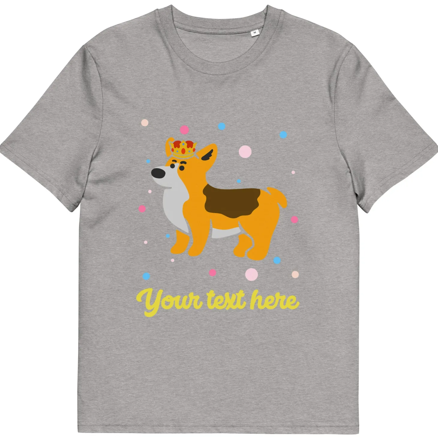 personalised_custom_text__organic_cotton_adults_unisex_tshirt__london_doodles__royal_corgi_5.webp New Personalised Custom Text - Organic Cotton Adults Unisex T-Shirt - London Doodles - Royal Corgi Clothing | London Gifts