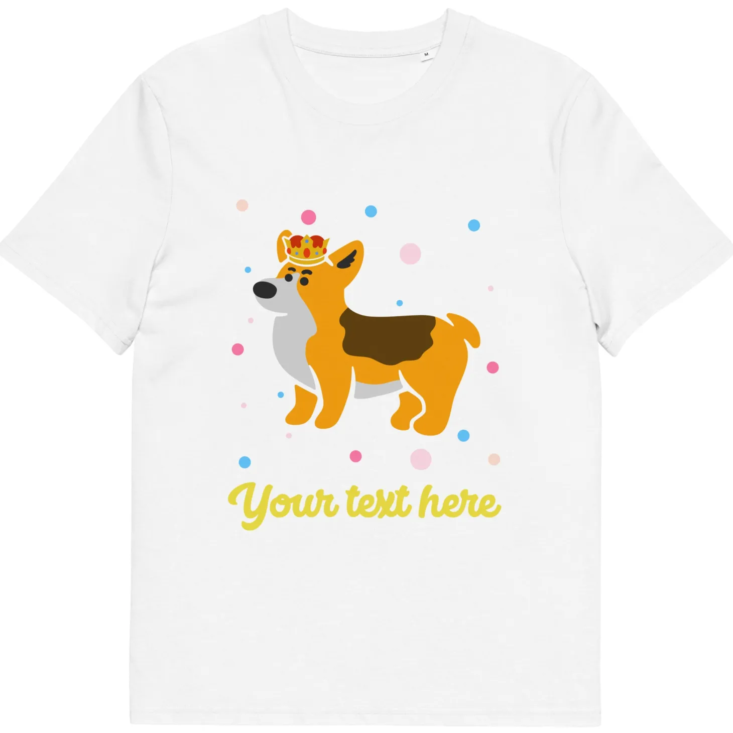 personalised_custom_text__organic_cotton_adults_unisex_tshirt__london_doodles__royal_corgi_6.webp New Personalised Custom Text - Organic Cotton Adults Unisex T-Shirt - London Doodles - Royal Corgi Clothing | London Gifts