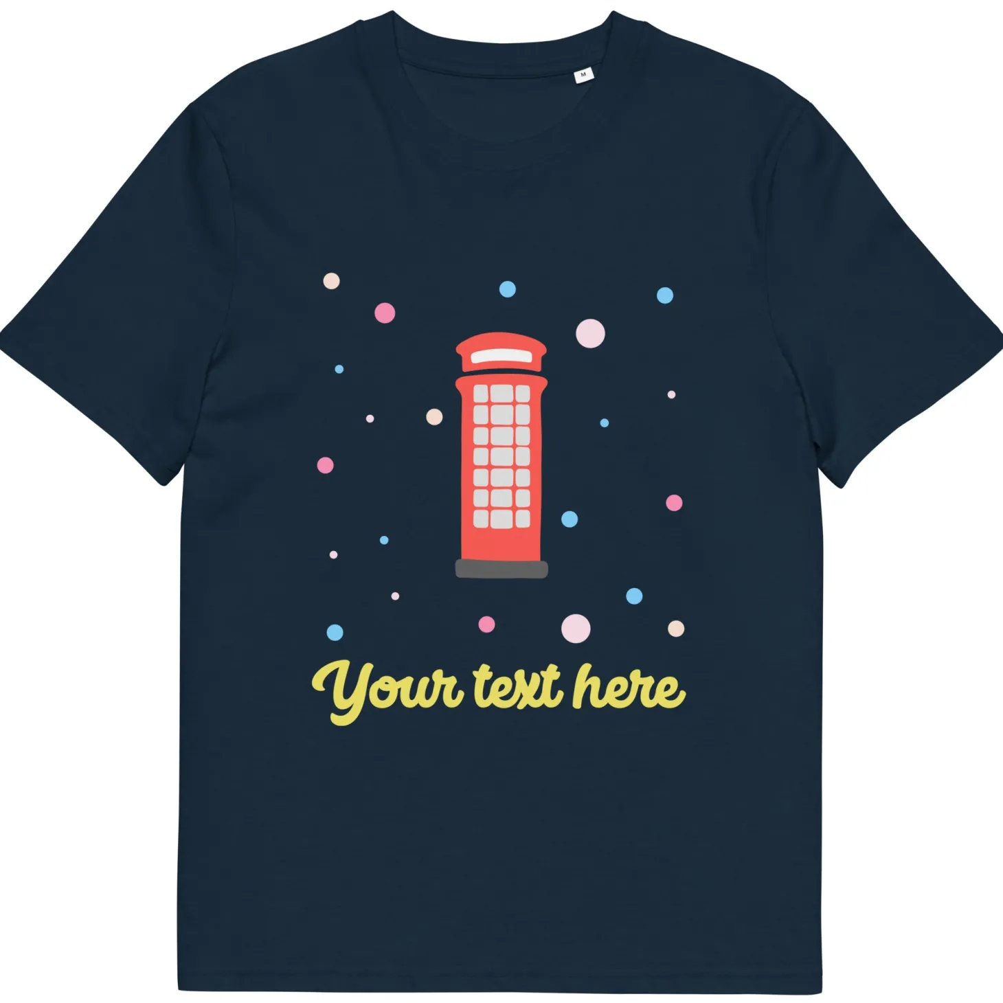 personalised_custom_text__organic_cotton_adults_unisex_tshirt__london_doodles__telephone_box_0.webp Flash Sale Personalised Custom Text - Organic Cotton Adults Unisex T-Shirt - London Doodles - Telephone Box Clothing | London Gifts