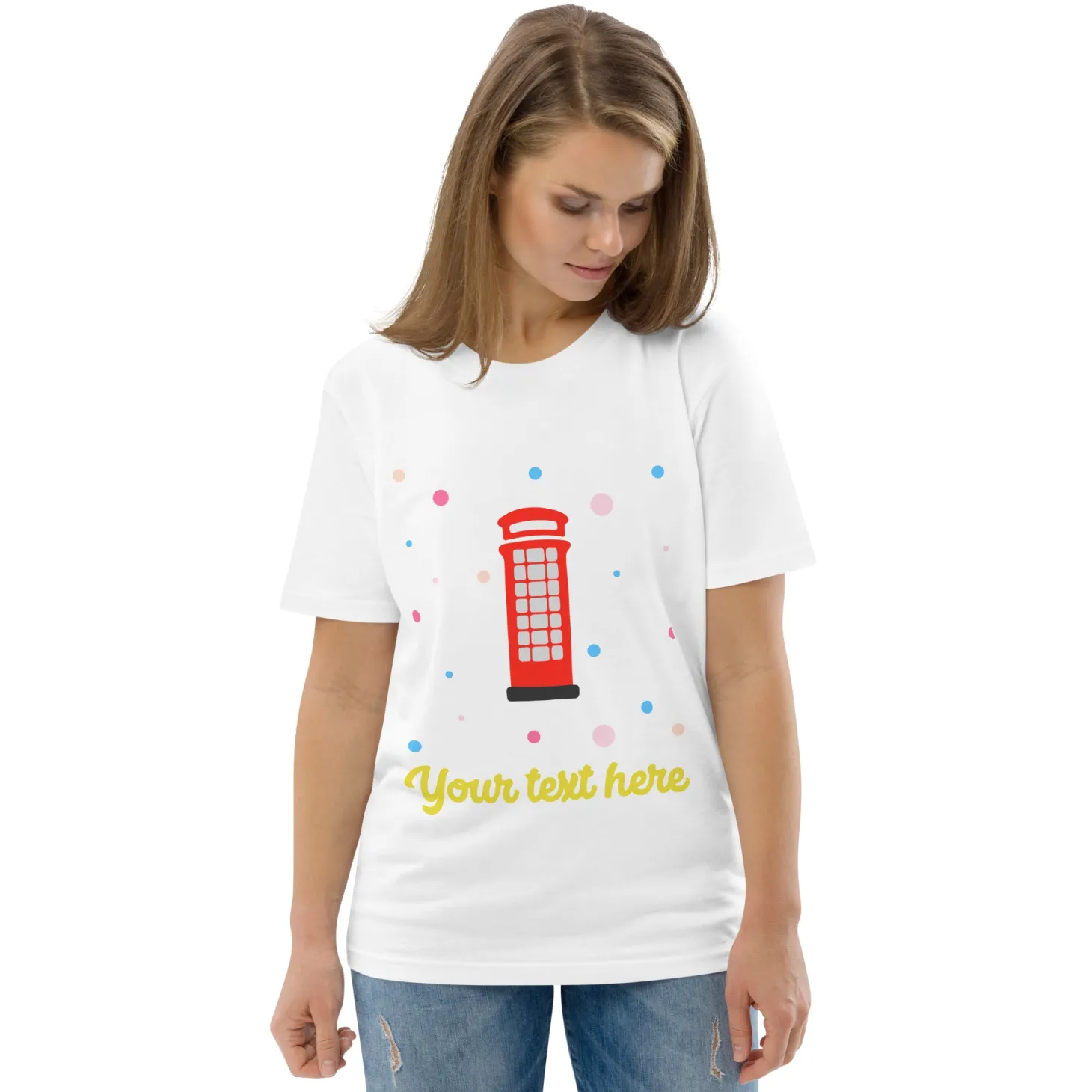 personalised_custom_text__organic_cotton_adults_unisex_tshirt__london_doodles__telephone_box_1.webp Flash Sale Personalised Custom Text - Organic Cotton Adults Unisex T-Shirt - London Doodles - Telephone Box Clothing | London Gifts