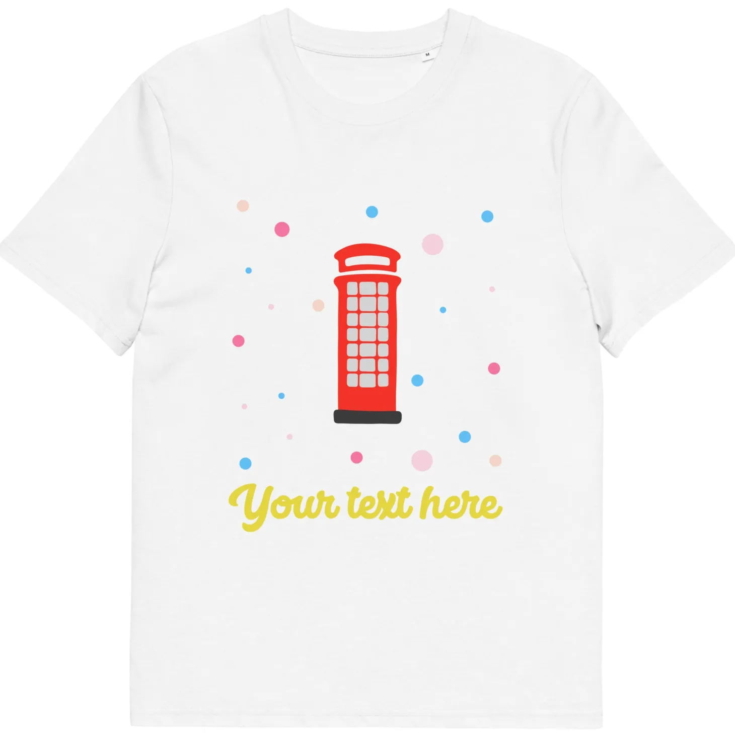 personalised_custom_text__organic_cotton_adults_unisex_tshirt__london_doodles__telephone_box_6.webp Flash Sale Personalised Custom Text - Organic Cotton Adults Unisex T-Shirt - London Doodles - Telephone Box Clothing | London Gifts