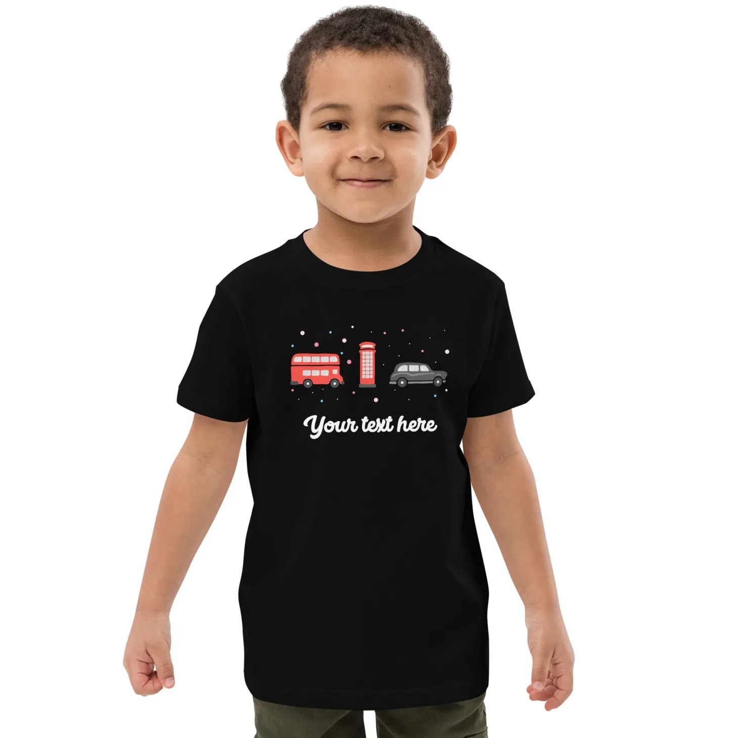 personalised_custom_text__organic_cotton_kids_tshirt__london_doodles__bus__telephone__taxi_1.webp Cheap Personalised Custom Text - Organic Cotton Kids T-Shirt - London Doodles - Bus / Telephone / Taxi Kids Clothing | Children & Baby Clothing