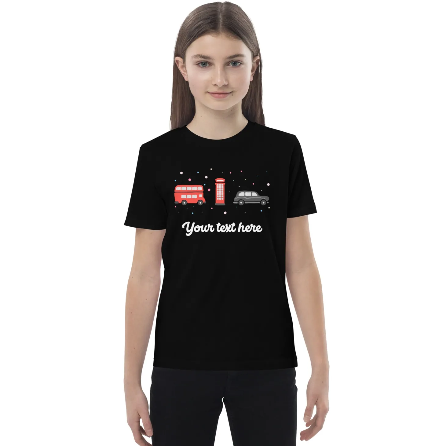 personalised_custom_text__organic_cotton_kids_tshirt__london_doodles__bus__telephone__taxi_2.webp Cheap Personalised Custom Text - Organic Cotton Kids T-Shirt - London Doodles - Bus / Telephone / Taxi Kids Clothing | Children & Baby Clothing