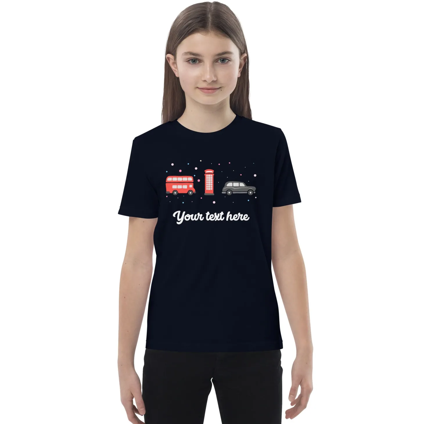 personalised_custom_text__organic_cotton_kids_tshirt__london_doodles__bus__telephone__taxi_5.webp Cheap Personalised Custom Text - Organic Cotton Kids T-Shirt - London Doodles - Bus / Telephone / Taxi Kids Clothing | Children & Baby Clothing