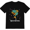 Clearance Personalised Custom Text - Organic Cotton Kids T-Shirt - London Doodles - Fish & Chips Kids Clothing | Children & Baby Clothing