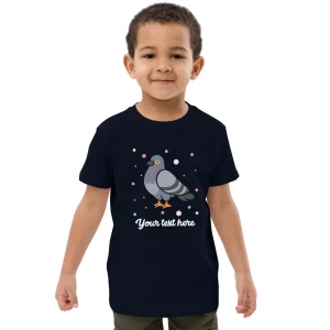 Sale Personalised Custom Text - Organic Cotton Kids T-Shirt - London Doodles - Pigeon Kids Clothing | Children & Baby Clothing