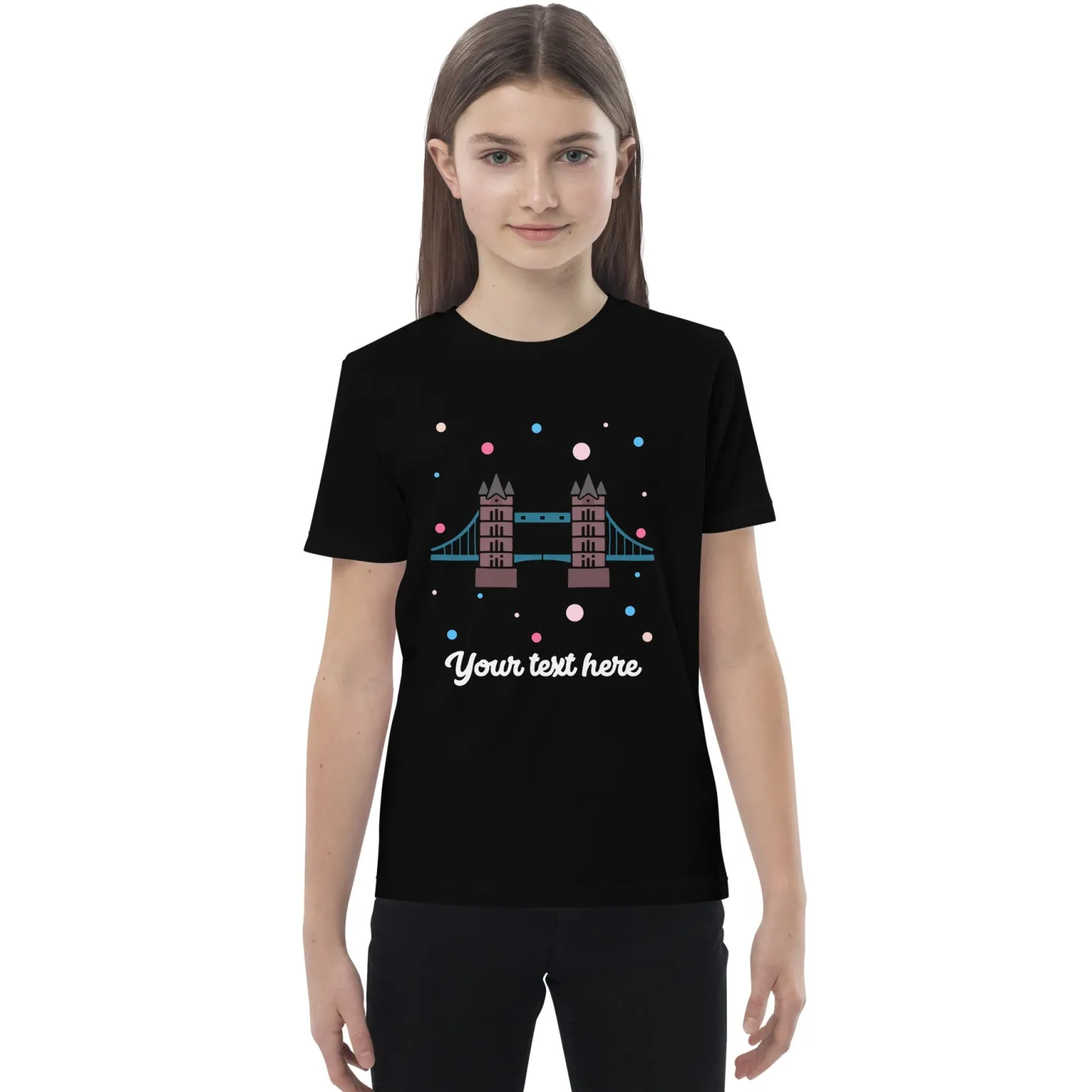 personalised_custom_text__organic_cotton_kids_tshirt__london_doodles__tower_bridge_2.webp Cheap Personalised Custom Text - Organic Cotton Kids T-Shirt - London Doodles - Tower Bridge Kids Clothing | Children & Baby Clothing