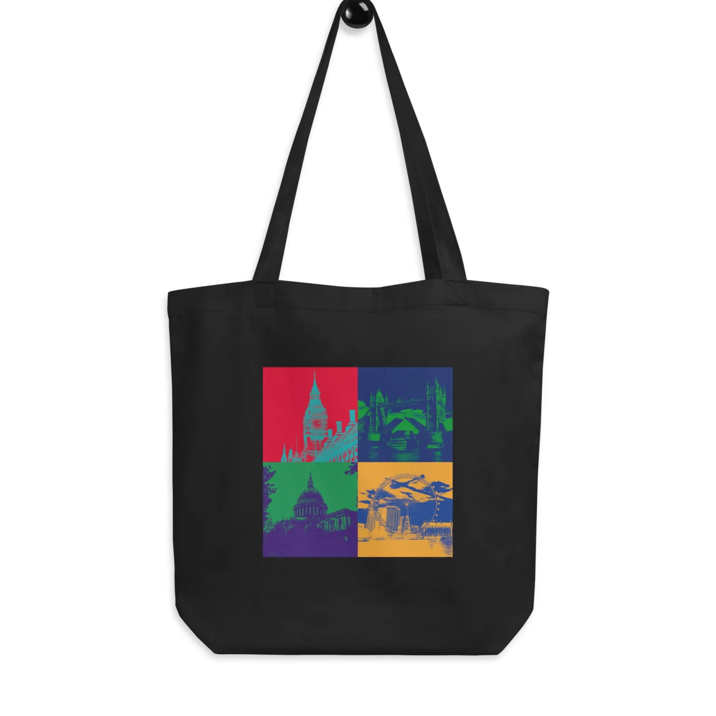 pop_art_london__eco_tote_bag_0.webp Hot Pop Art London - Eco Tote Bag Bags | London Gifts