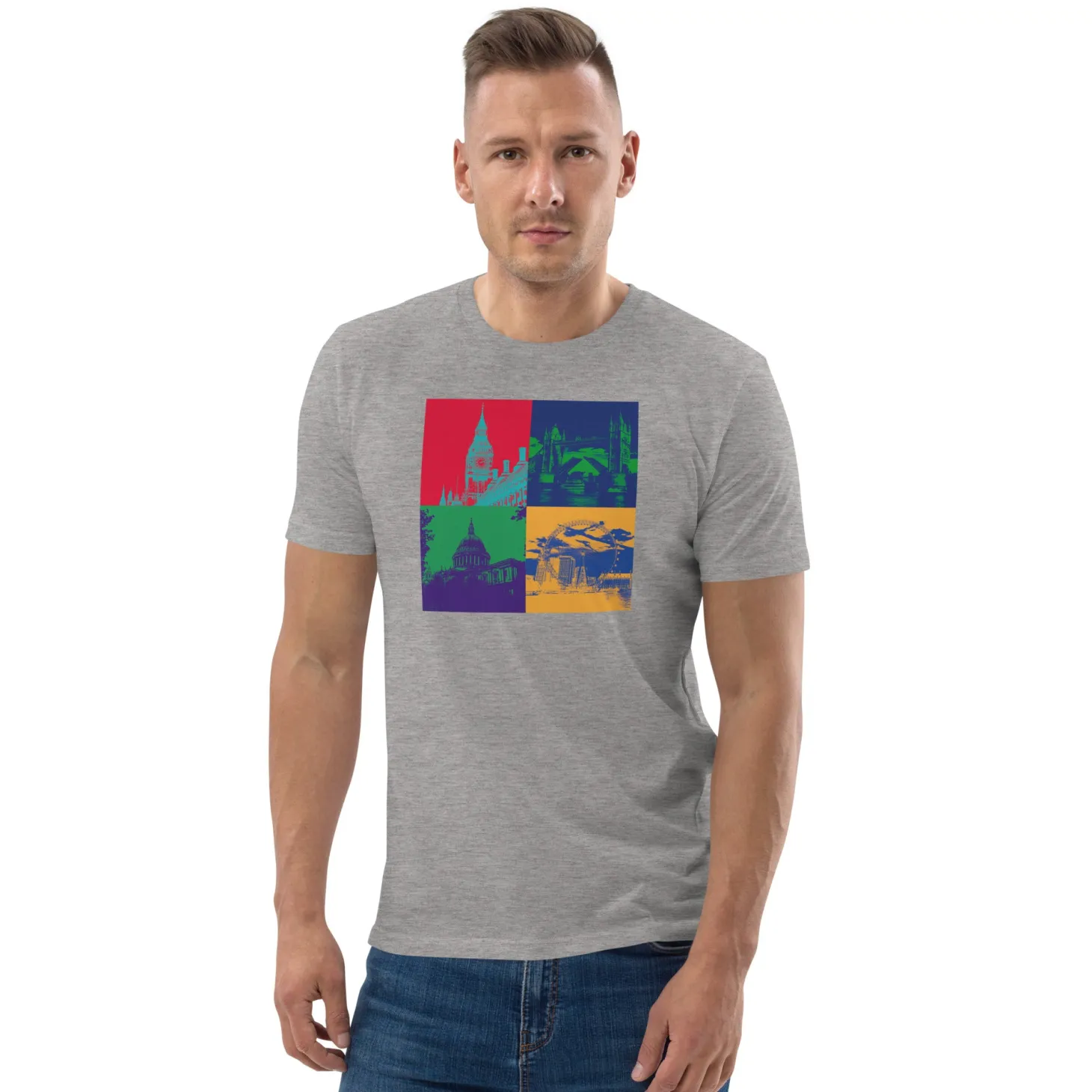 pop_art_london__organic_cotton_tshirt_9.webp Best Sale Pop Art London - Organic Cotton T-Shirt Clothing | London Gifts