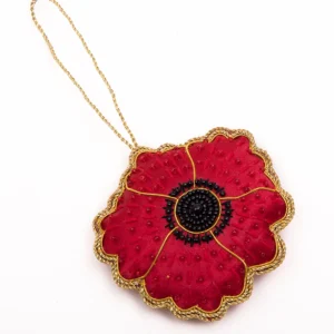 New Poppy 1914-1918 Stitched Decoration Christmas Decorations | Christmas Decorations