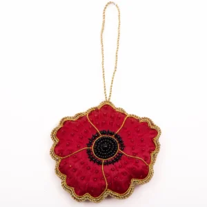 New Poppy 1914-1918 Stitched Decoration Christmas Decorations | Christmas Decorations