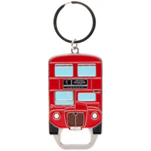 New Red Bus Bottle Opener Keyring Keyrings