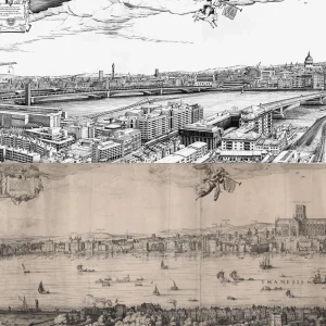 Online Robin Reynolds London Redrawn Panorama Print Prints & Posters | Luxury Gifts