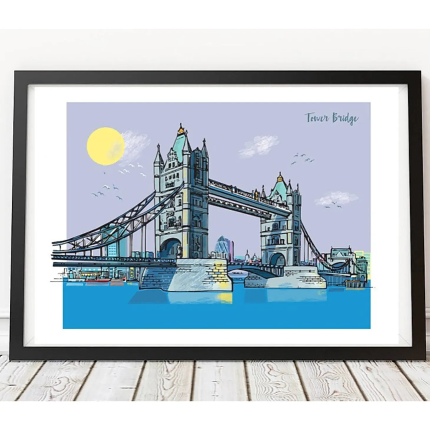 rocket_tower_bridge_a_print_1.webp Best Tower Bridge A4 Print Prints & Posters | Tower Bridge Gifts