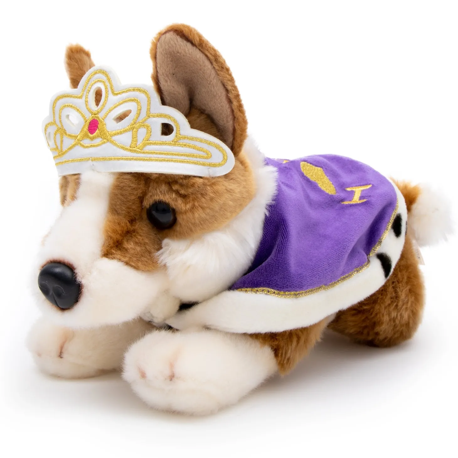 royal_corgi_dog_soft_toy_with_cape_and_crown_0.webp Hot Royal Corgi Dog Soft Toy with Cape and Crown Kids Toys | Toys & Games