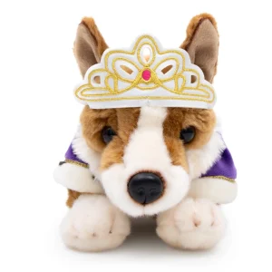 Hot Royal Corgi Dog Soft Toy with Cape and Crown Kids Toys | Toys & Games