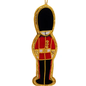 Shop Royal Guard Stitched Christmas Decoration - Gold Trim Christmas Decorations | Christmas Decorations