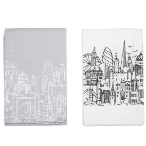 Discount Double Tea Towel Pack Tea Towels | London Gifts