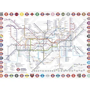 Store TFL London Underground Map 1000 Piece Jigsaw Puzzle Kids Models And Puzzles | Toys