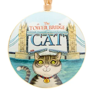 New The Tower Bridge Cat Round Metal Decoration Kids The Tower Bridge Cat | The Tower Bridge Cat