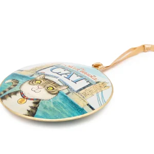 New The Tower Bridge Cat Round Metal Decoration Kids The Tower Bridge Cat | The Tower Bridge Cat