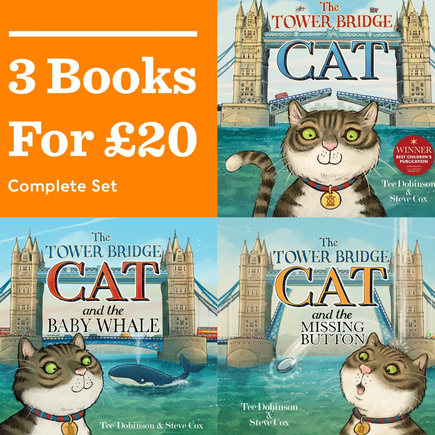 the_tower_bridge_cat_set__all__books_for__0.webp Clearance Set - All 3 Books For £20 Kids Children's Books | The Tower Bridge Cat