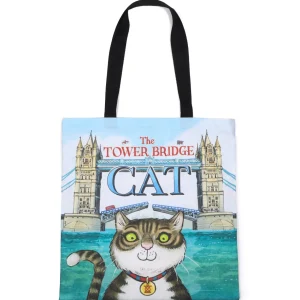 Fashion Tote Bag Kids Bags | The Tower Bridge Cat