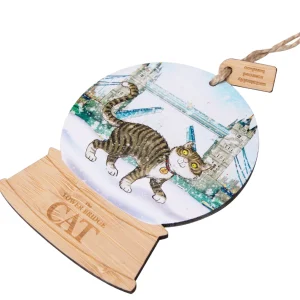 Sale Wooden Snowglobe Decoration Kids The Tower Bridge Cat | The Tower Bridge Cat