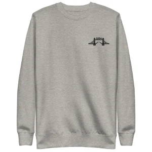 Cheap 1894 Tower Bridge - Thread Embroidered Unisex Premium Sweatshirt Clothing | Tower Bridge Gifts