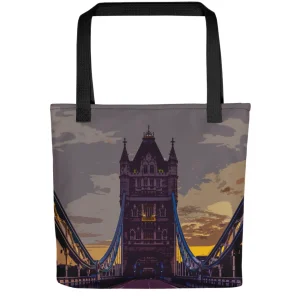 Store Tower Bridge at Dawn - All Over Print - Tote Bag Bags | Tower Bridge Gifts